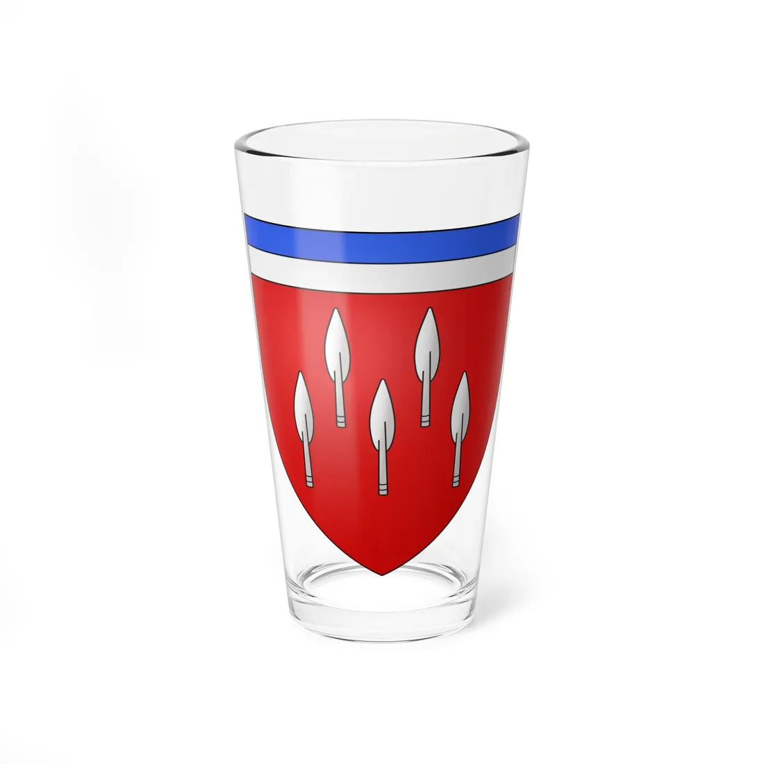 Blason de Meix-devant-Virton (Belgium) (Coat of Arms) Pint Glass 16oz - Go Mug Yourself