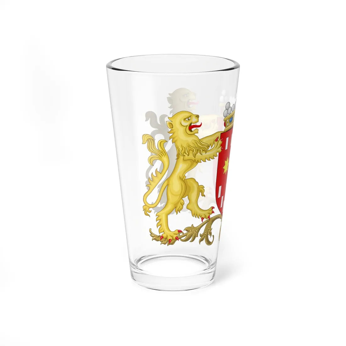 Blason DE Pinte (Belgium) (Coat of Arms) Pint Glass 16oz - Go Mug Yourself