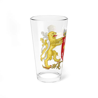 Blason DE Pinte (Belgium) (Coat of Arms) Pint Glass 16oz - Go Mug Yourself