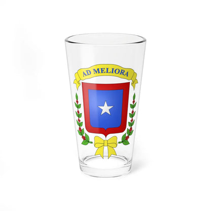 Blason de San José Costa Rica (Costa Rica) (Coat of Arms) Pint Glass 16oz 16oz - Go Mug Yourself
