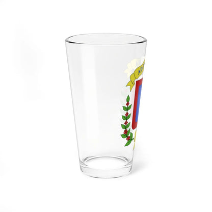 Blason de San José Costa Rica (Costa Rica) (Coat of Arms) Pint Glass 16oz - Go Mug Yourself