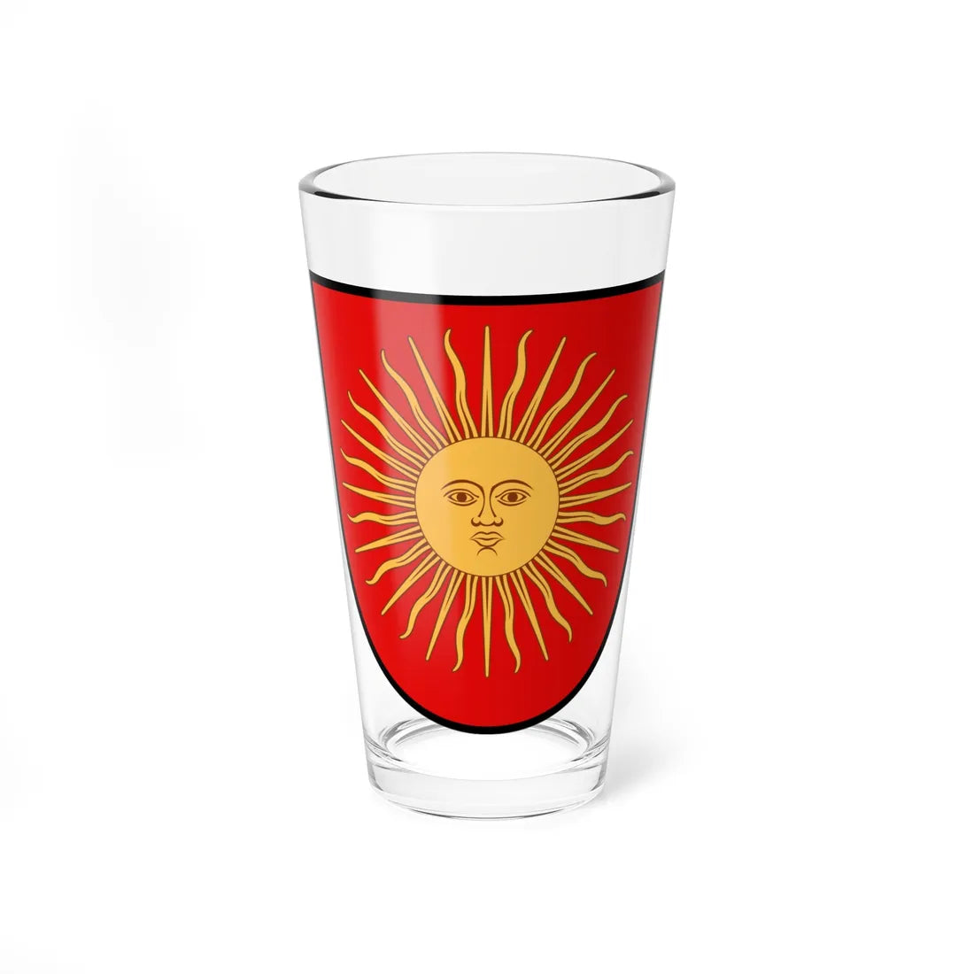 Blason de Sierre Valais (Switzerland) (Coat of Arms) Pint Glass 16oz 16oz - Go Mug Yourself