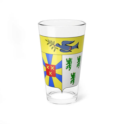 Blason Dentergem (Belgium) (Coat of Arms) Pint Glass 16oz 16oz - Go Mug Yourself