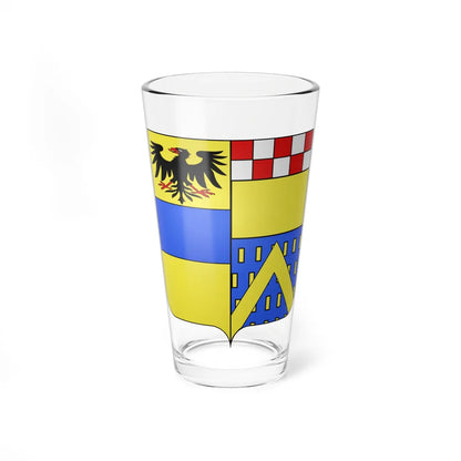 Blason Dilbeek (Belgium) (Coat of Arms) Pint Glass 16oz 16oz - Go Mug Yourself