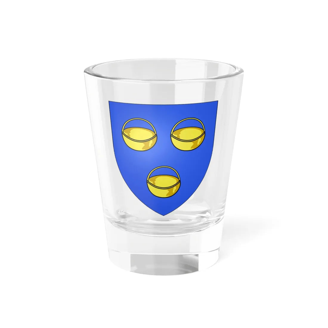 Blason district be Ekeren (Belgium) (Coat of Arms) Shot Glass 1.5oz 1.5oz - Go Mug Yourself