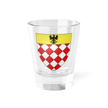 Blason Dominique Grimaldi (Monaco) (Coat of Arms) Shot Glass 1.5oz 1.5oz - Go Mug Yourself