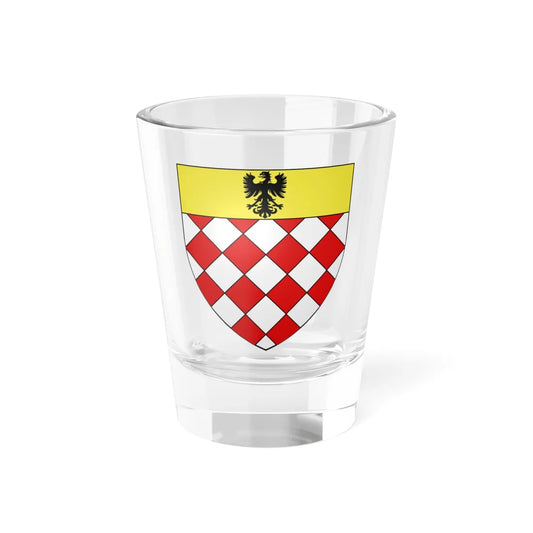 Blason Dominique Grimaldi (Monaco) (Coat of Arms) Shot Glass 1.5oz 1.5oz - Go Mug Yourself