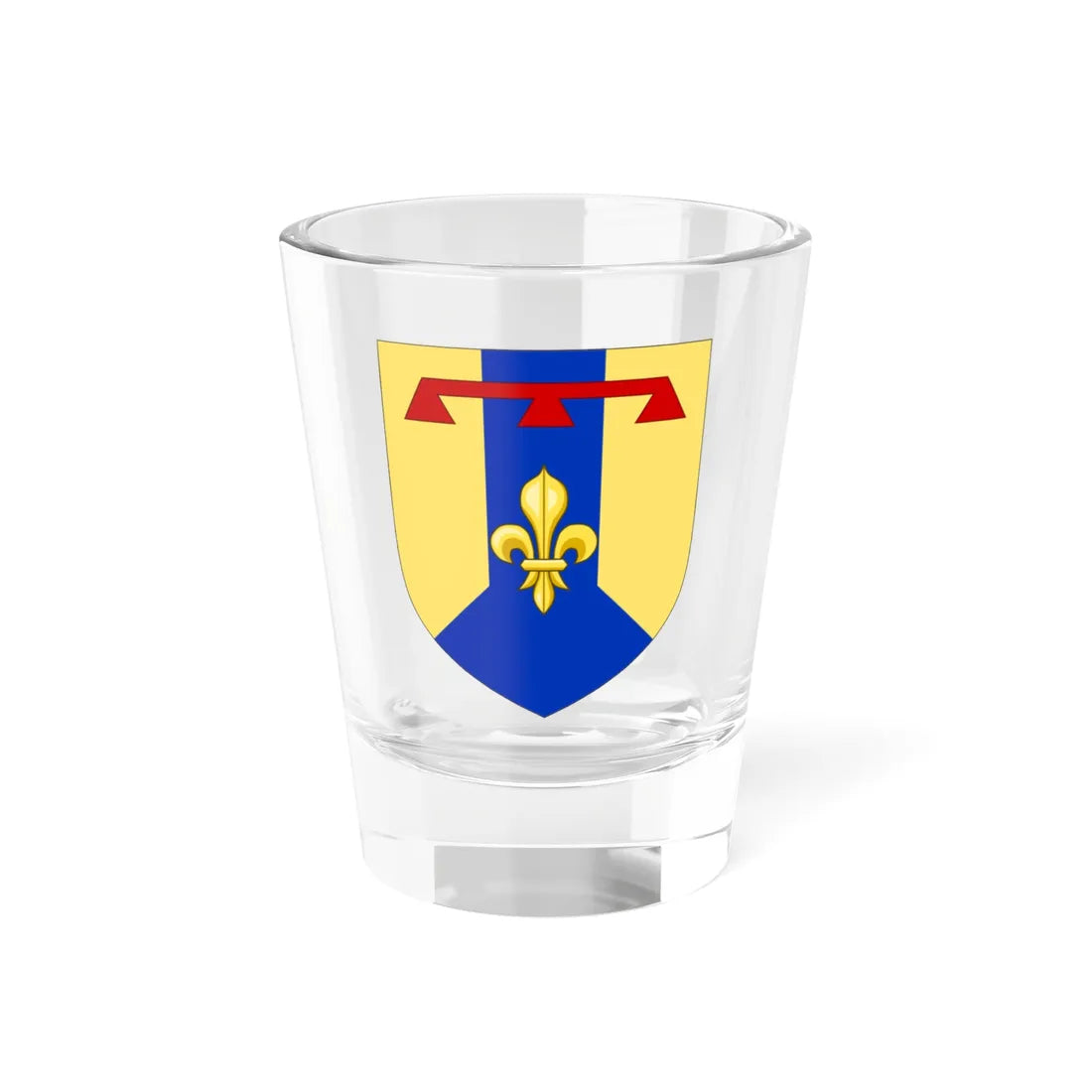 Blason département Bouches-du-Rhône (France) (Coat of Arms) Shot Glass 1.5oz 1.5oz - Go Mug Yourself