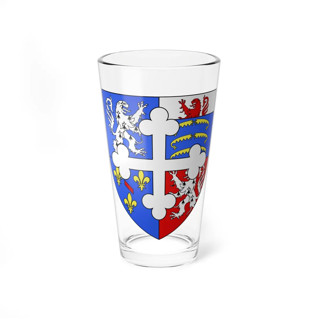 Blason département fr Ain (France) (Coat of Arms) Pint Glass 16oz 16oz - Go Mug Yourself