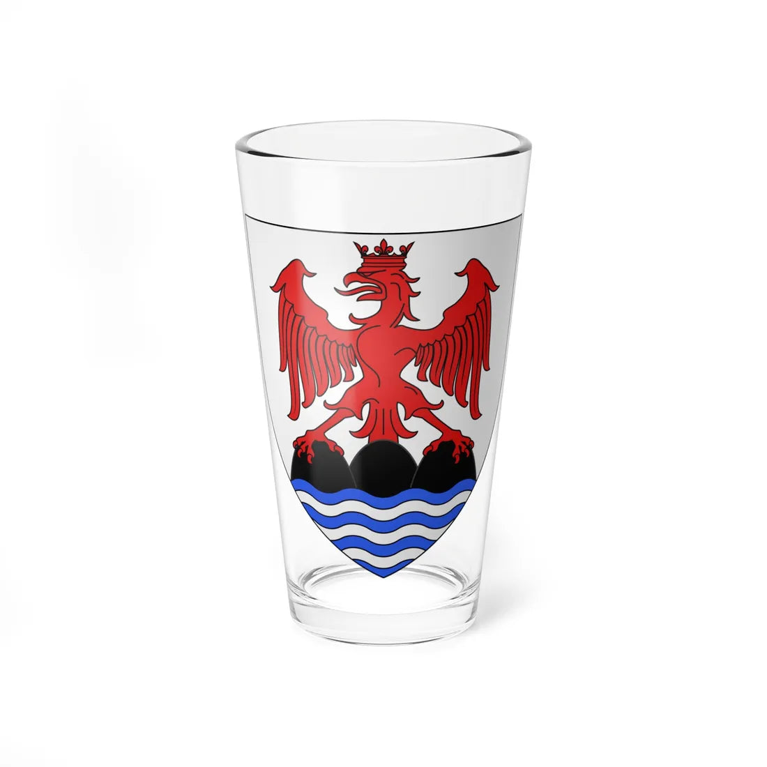 Blason département fr Alpes-Maritimes proposé par Robert Louis (France) (Coat of Arms) Pint Glass 16oz 16oz - Go Mug Yourself