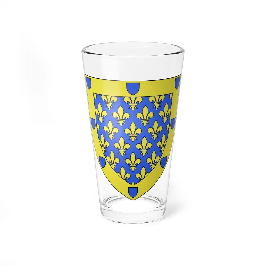 Blason département fr Ardèche (France) (Coat of Arms) Pint Glass 16oz 16oz - Go Mug Yourself