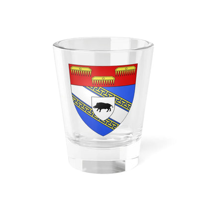 Blason département fr Ardennes (France) (Coat of Arms) Shot Glass 1.5oz 1.5oz - Go Mug Yourself