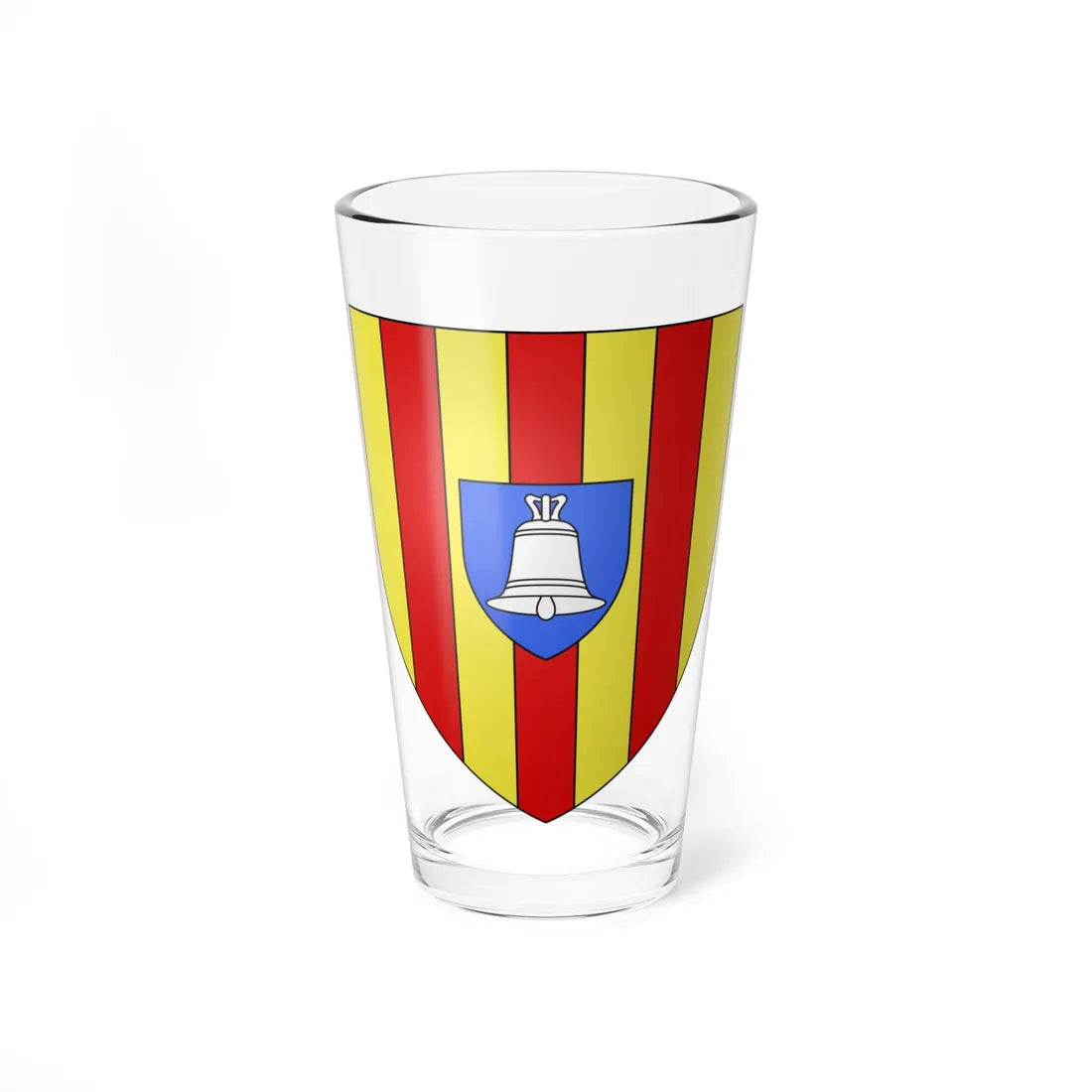 Blason département fr Ariège (France) (Coat of Arms) Pint Glass 16oz 16oz - Go Mug Yourself