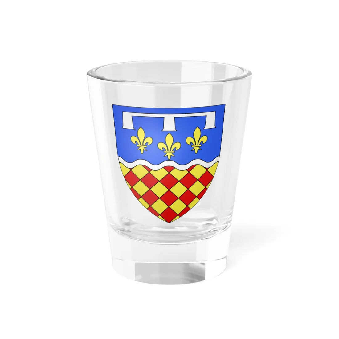 Blason département fr Charente (France) (Coat of Arms) Shot Glass 1.5oz 1.5oz - Go Mug Yourself