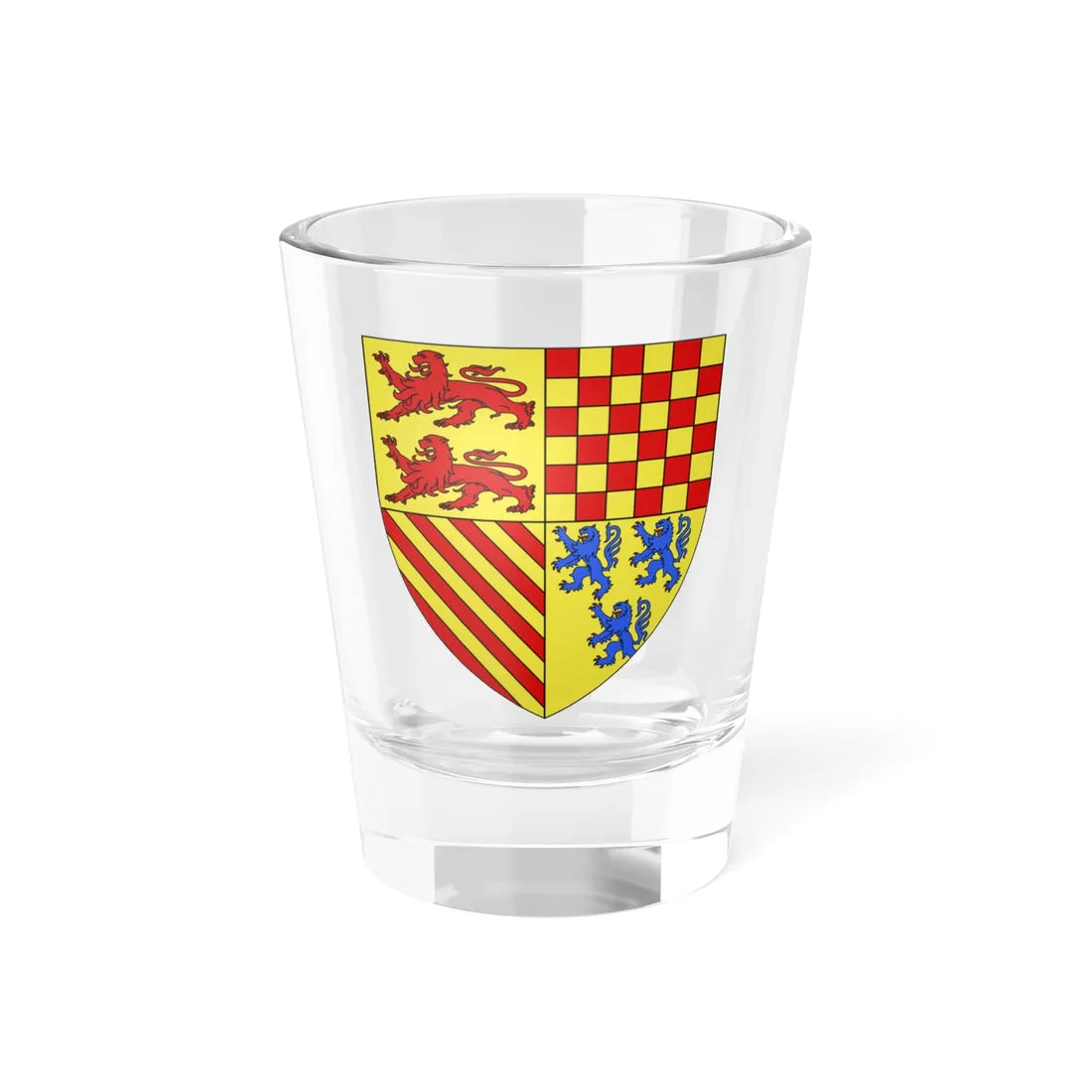 Blason département fr Corrèze (France) (Coat of Arms) Shot Glass 1.5oz 1.5oz - Go Mug Yourself