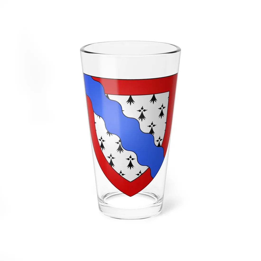 Blason département fr Corrèze proposé par Robert Louis (France) (Coat of Arms) Pint Glass 16oz 16oz - Go Mug Yourself