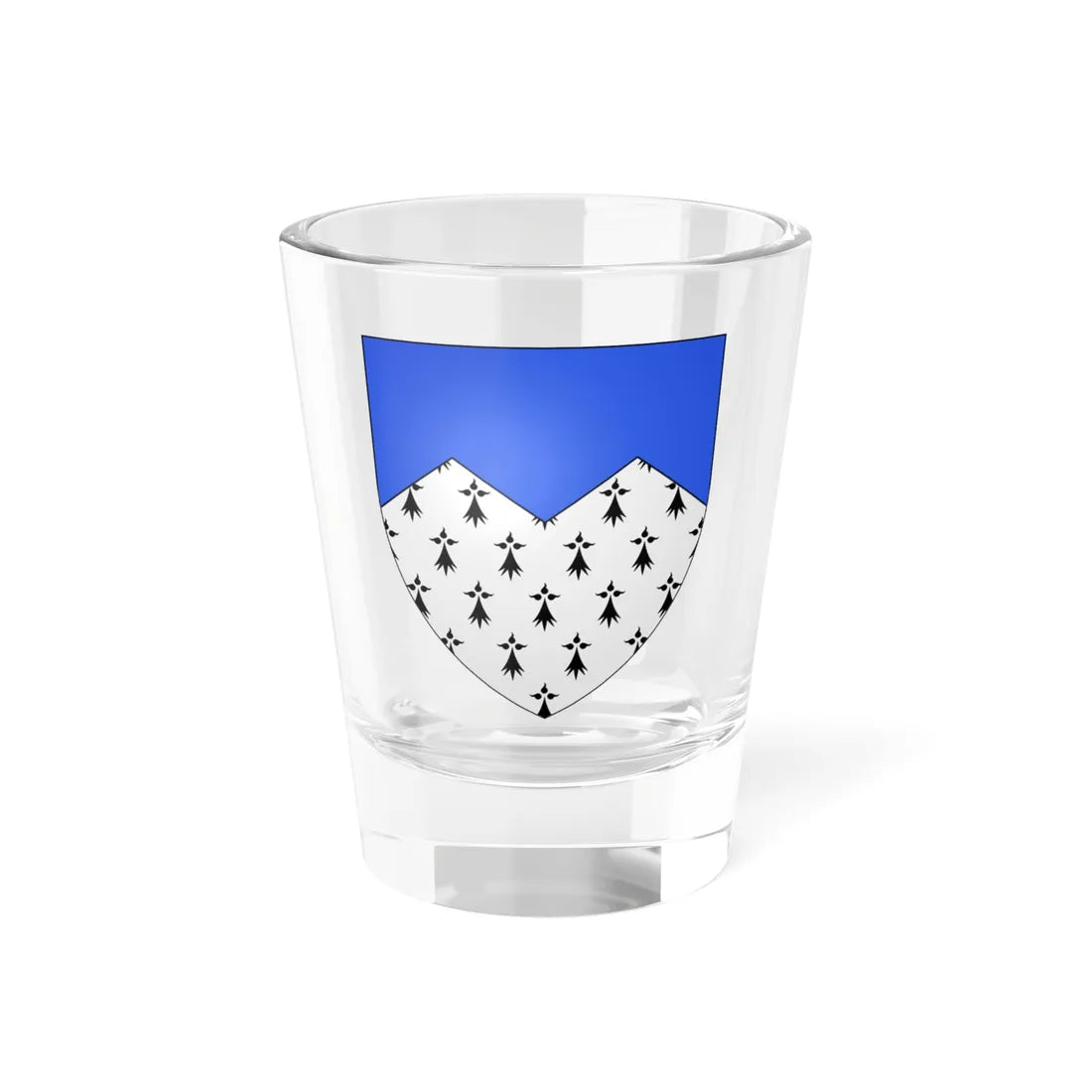 Blason département fr Côtes-dArmor (France) (Coat of Arms) Shot Glass 1.5oz 1.5oz - Go Mug Yourself