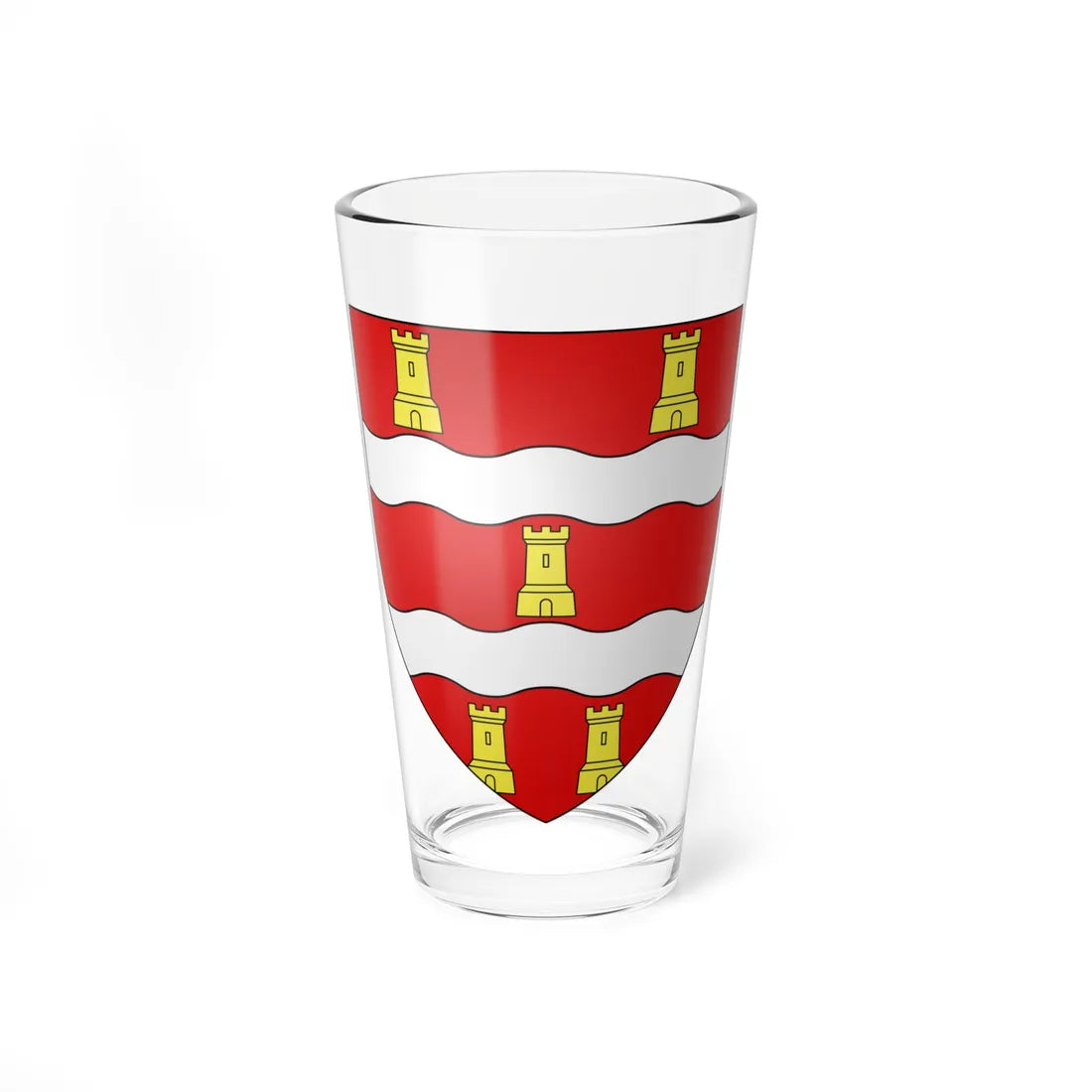 Blason département fr Deux-Sèvres (France) (Coat of Arms) Pint Glass 16oz - Go Mug Yourself