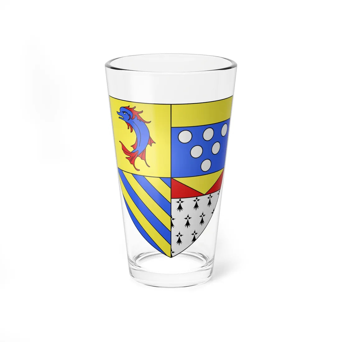 Blason département fr Drôme (France) (Coat of Arms) Pint Glass 16oz 16oz - Go Mug Yourself