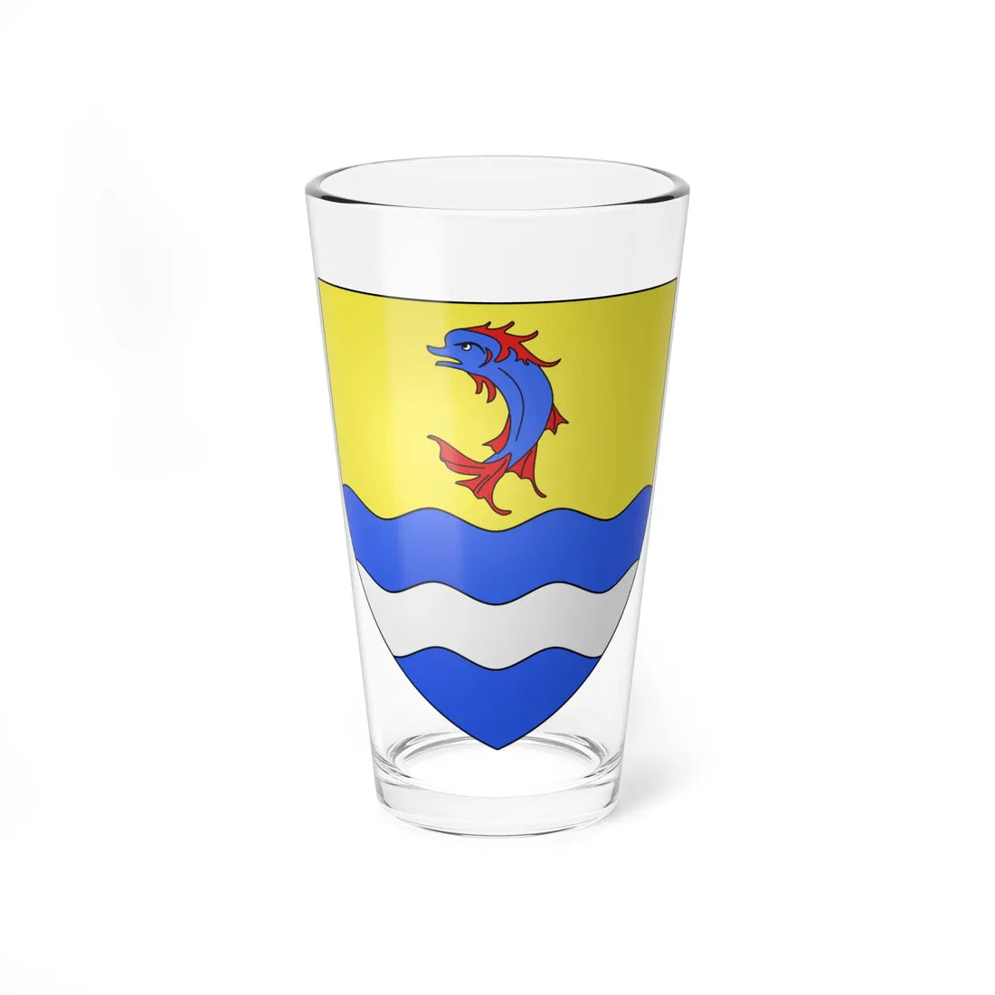 Blason département fr Drôme proposé par Robert Louis (France) (Coat of Arms) Pint Glass 16oz 16oz - Go Mug Yourself