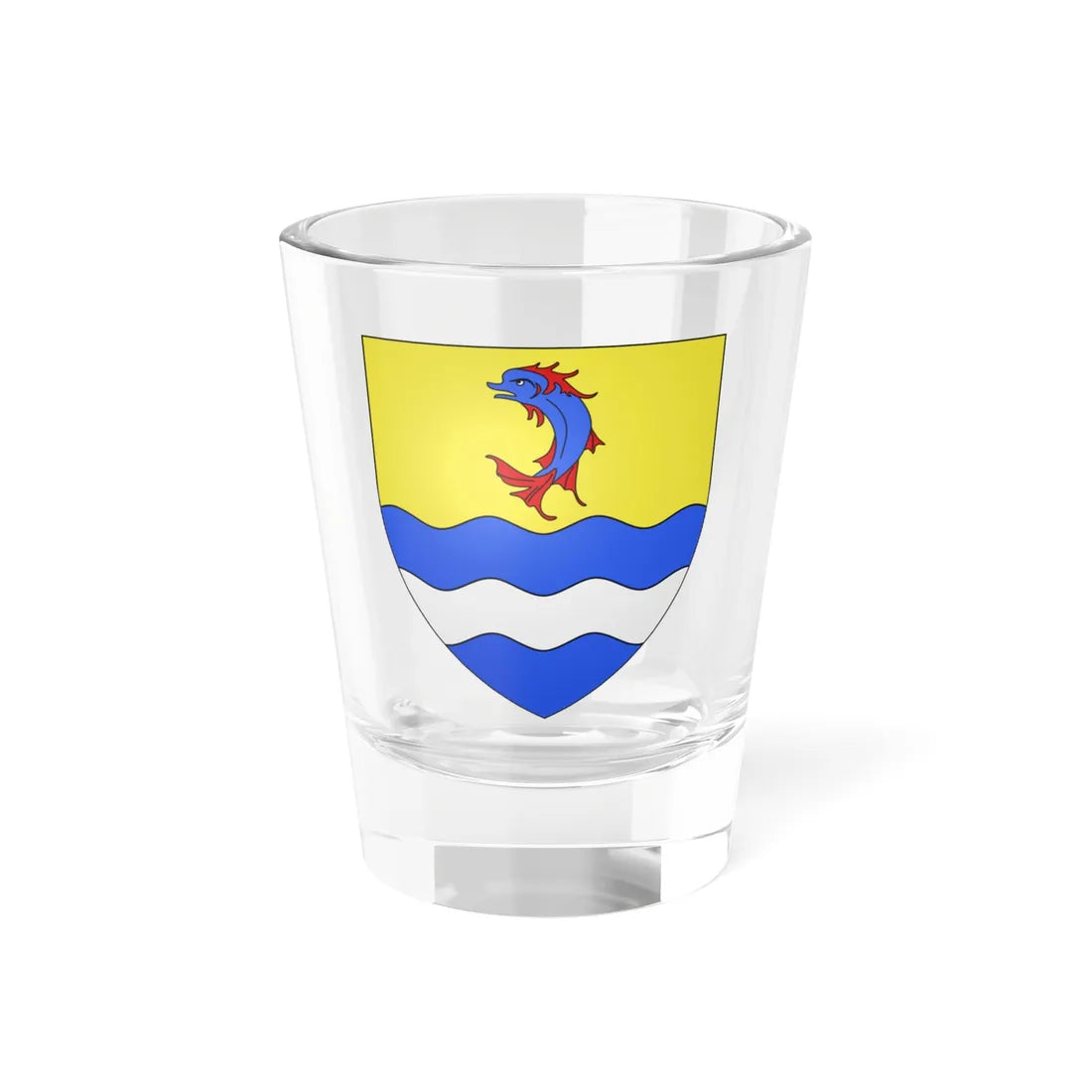 Blason département fr Drôme proposé par Robert Louis (France) (Coat of Arms) Shot Glass 1.5oz 1.5oz - Go Mug Yourself