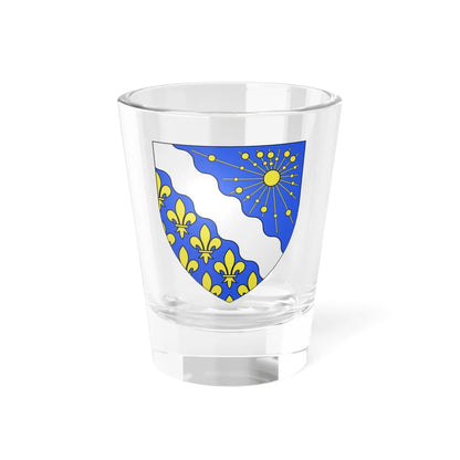 Blason département fr Essonne (France) (Coat of Arms) Shot Glass 1.5oz 1.5oz - Go Mug Yourself