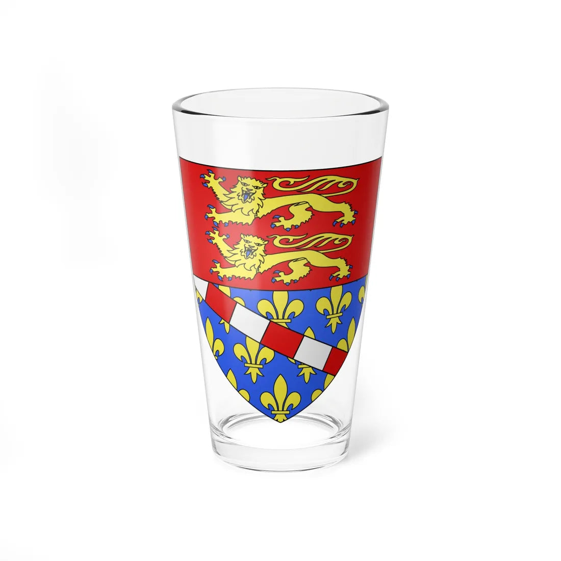 Blason département fr Eure (France) (Coat of Arms) Pint Glass 16oz 16oz - Go Mug Yourself