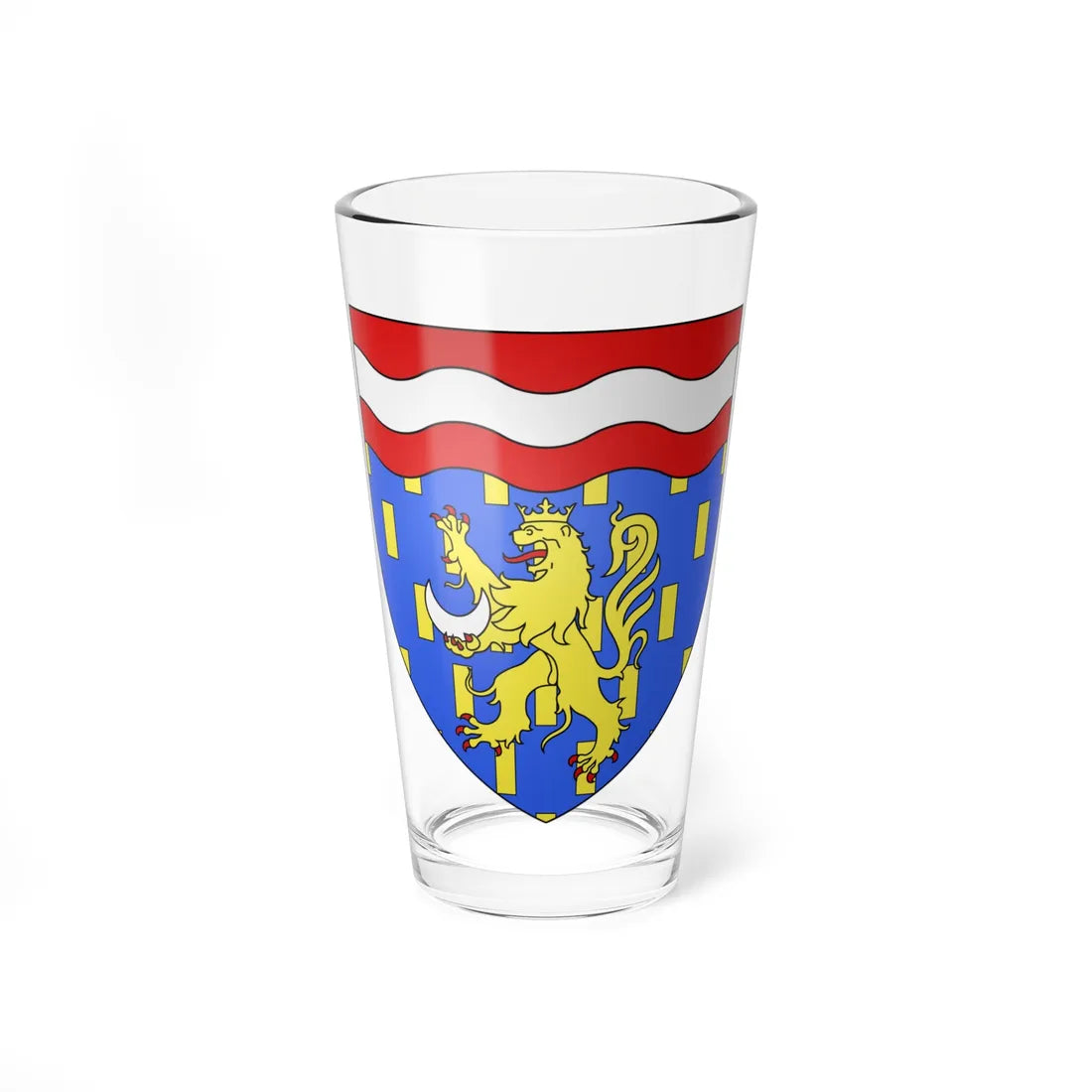 Blason département fr Haute-Saône (France) (Coat of Arms) Pint Glass 16oz 16oz - Go Mug Yourself