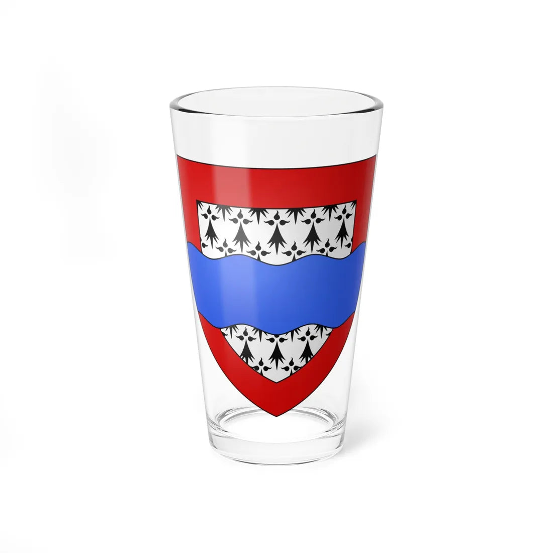Blason département fr Haute-Vienne (France) (Coat of Arms) Pint Glass 16oz 16oz - Go Mug Yourself