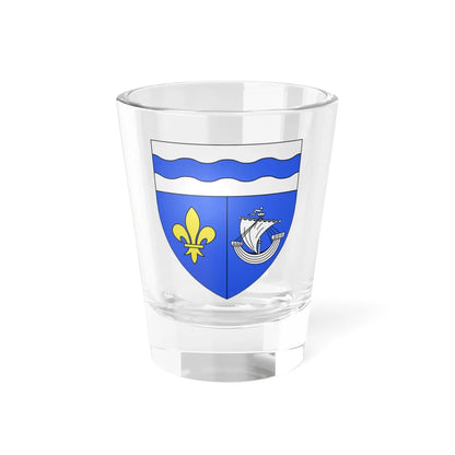 Blason département fr Hauts-de-Seine (France) (Coat of Arms) Shot Glass 1.5oz 1.5oz - Go Mug Yourself