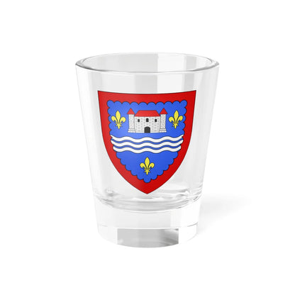 Blason département fr Indre (France) (Coat of Arms) Shot Glass 1.5oz 1.5oz - Go Mug Yourself