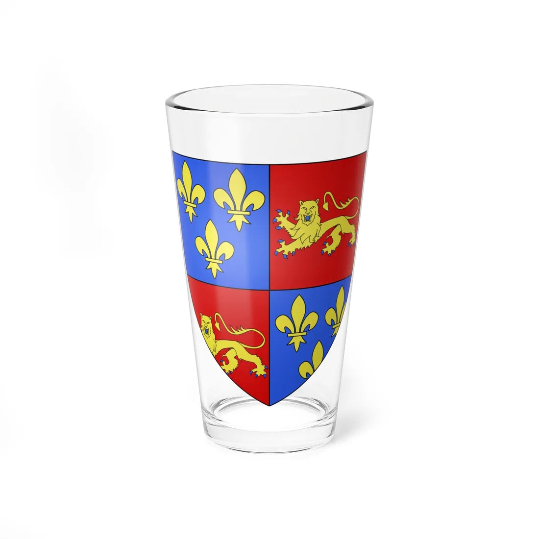 Blason département fr Landes 2 (France) (Coat of Arms) Pint Glass 16oz 16oz - Go Mug Yourself