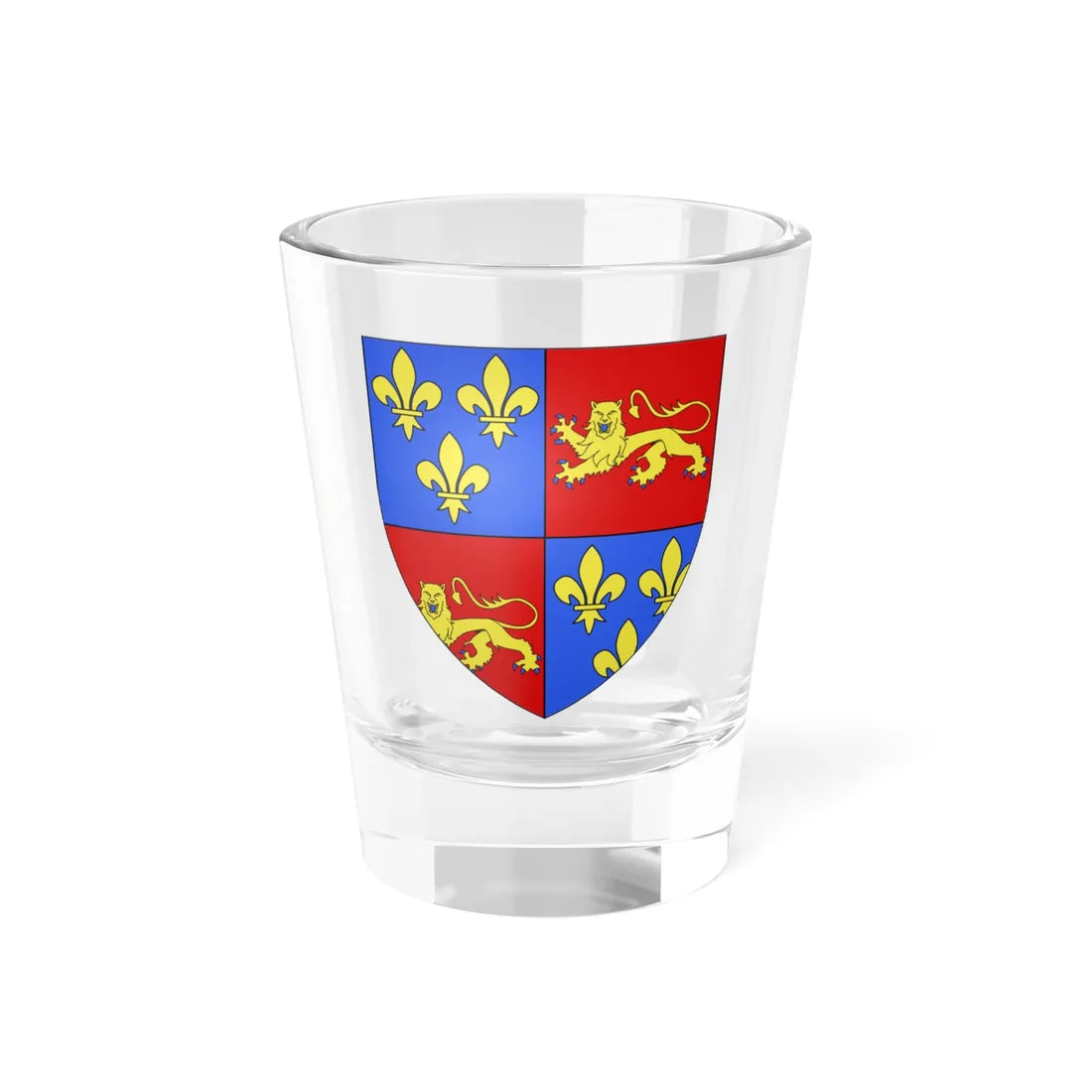 Blason département fr Landes 2 (France) (Coat of Arms) Shot Glass 1.5oz 1.5oz - Go Mug Yourself
