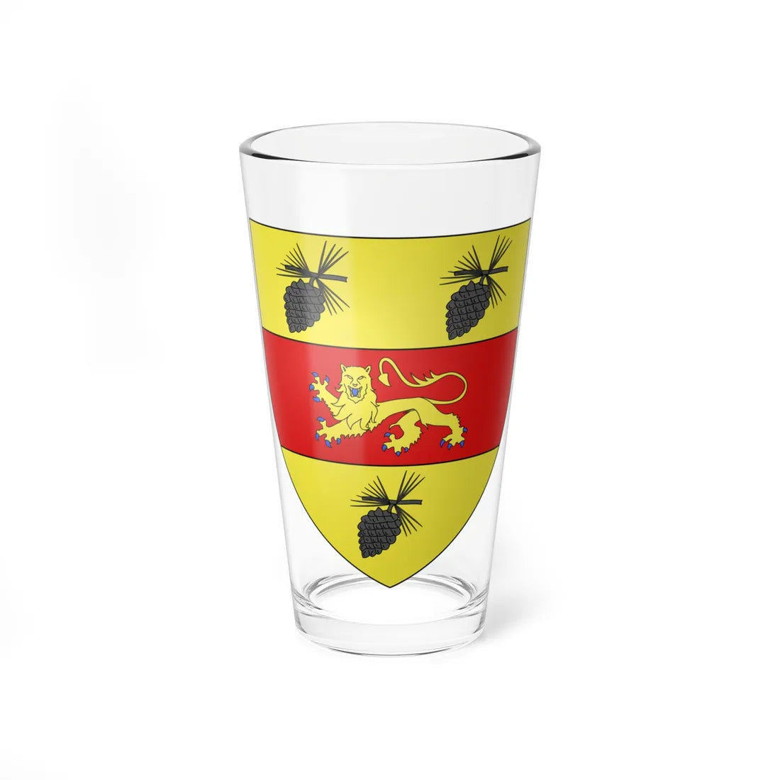 Blason département fr Landes (France) (Coat of Arms) Pint Glass 16oz 16oz - Go Mug Yourself