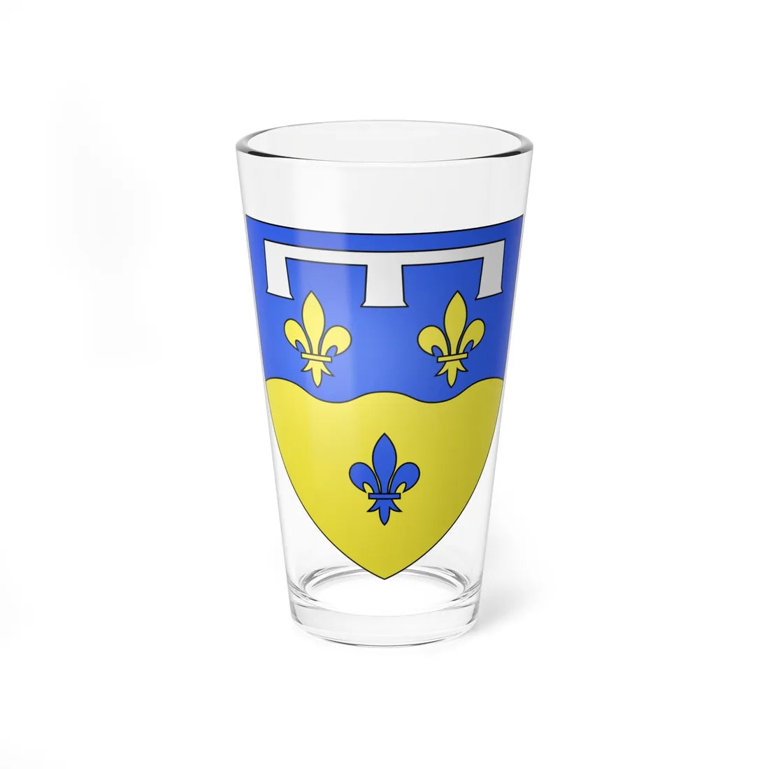 Blason département fr Loir-et-Cher (France) (Coat of Arms) Pint Glass 16oz 16oz - Go Mug Yourself