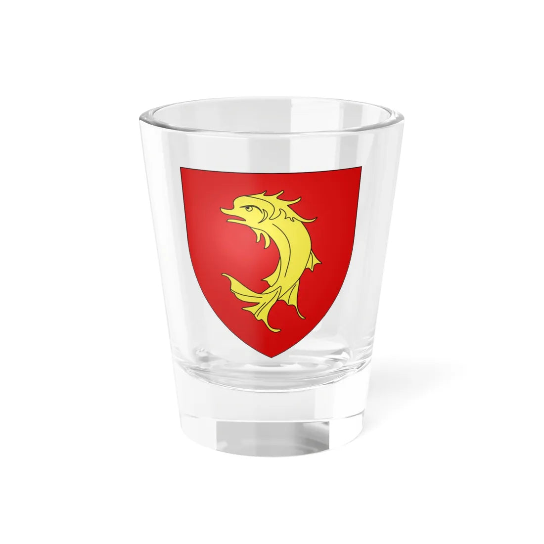 Blason département fr Loire (France) (Coat of Arms) Shot Glass 1.5oz 1.5oz - Go Mug Yourself