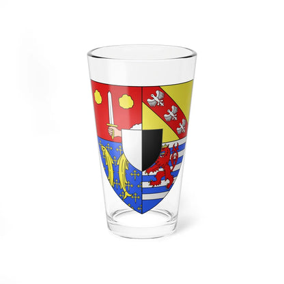 Blason département fr Moselle (France) (Coat of Arms) Pint Glass 16oz 16oz - Go Mug Yourself