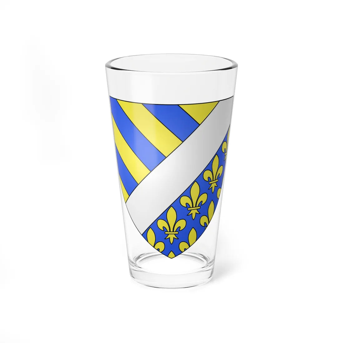 Blason département fr Oise (France) (Coat of Arms) Pint Glass 16oz - Go Mug Yourself
