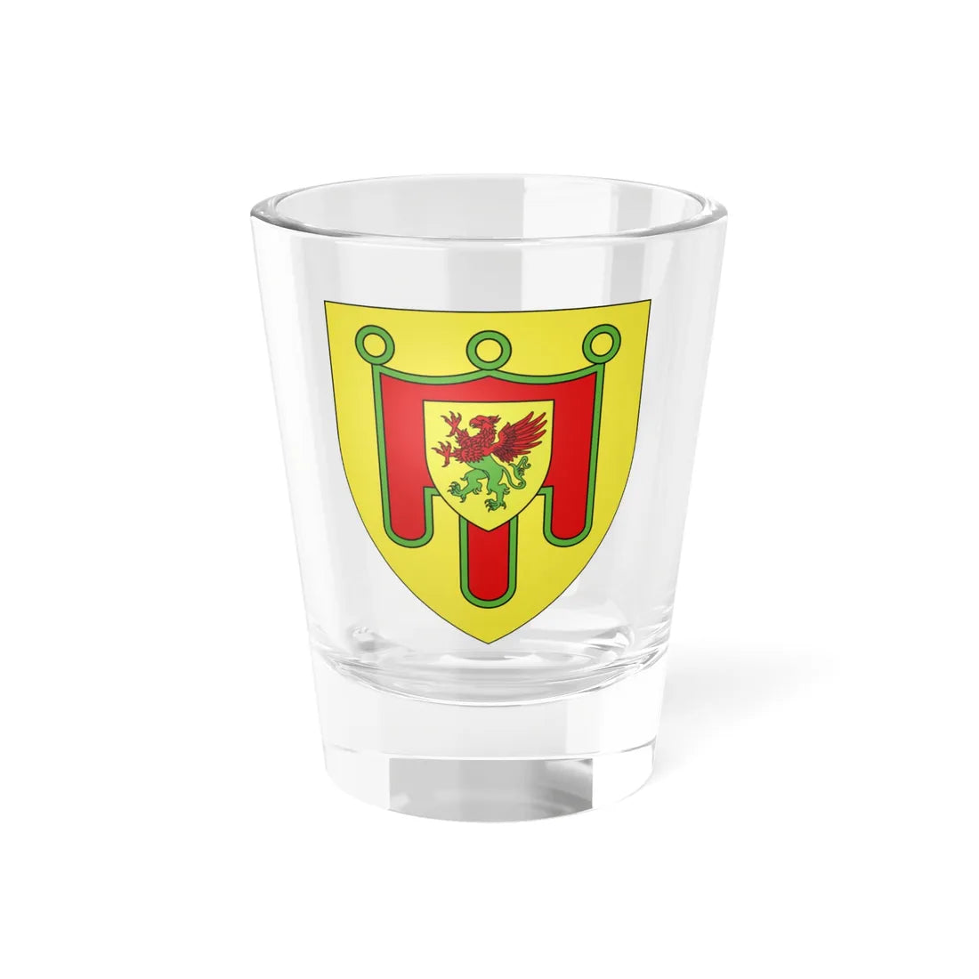 Blason département fr Puy-de-Dôme (France) (Coat of Arms) Shot Glass 1.5oz 1.5oz - Go Mug Yourself