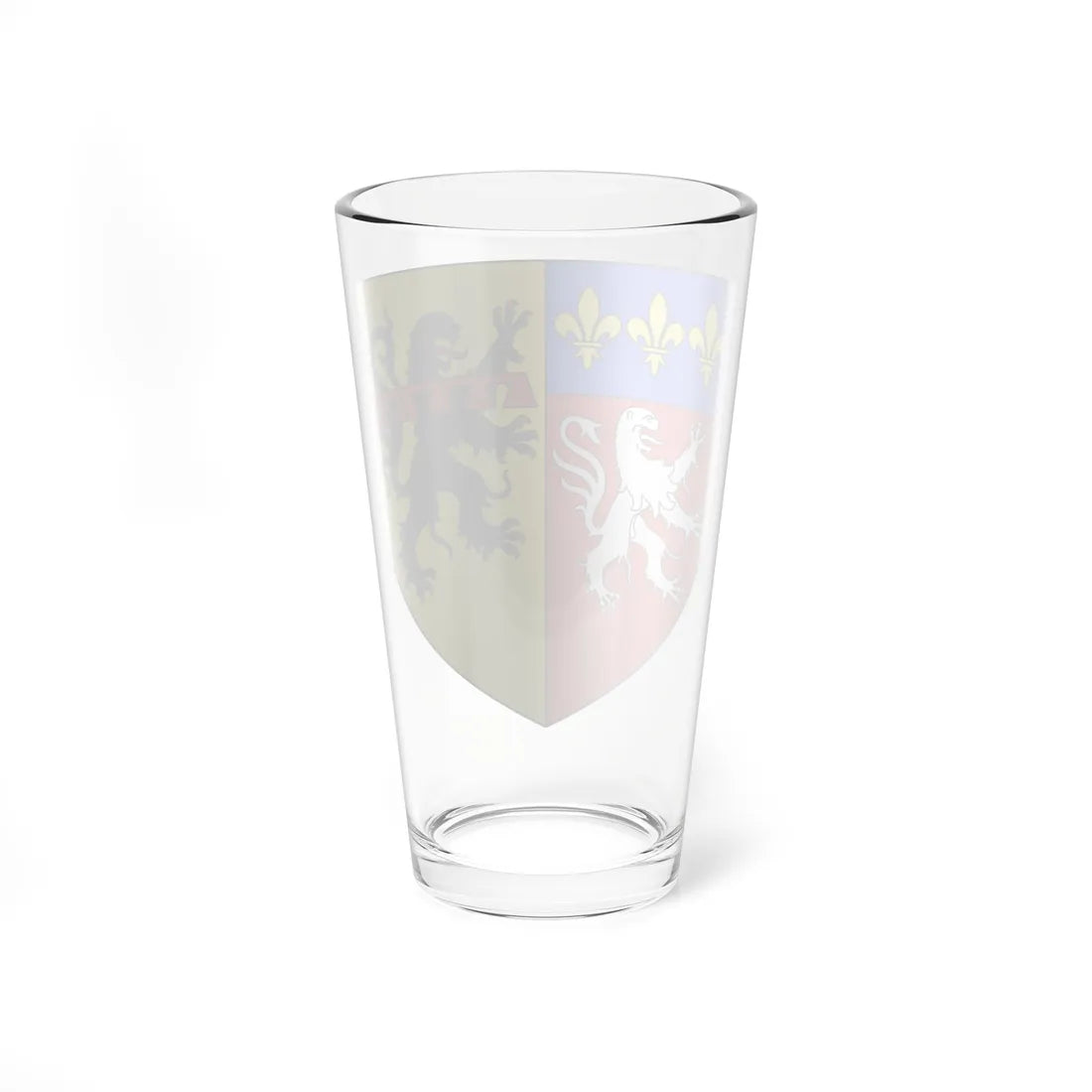Blason département fr Rhône (France) (Coat of Arms) Pint Glass 16oz - Go Mug Yourself