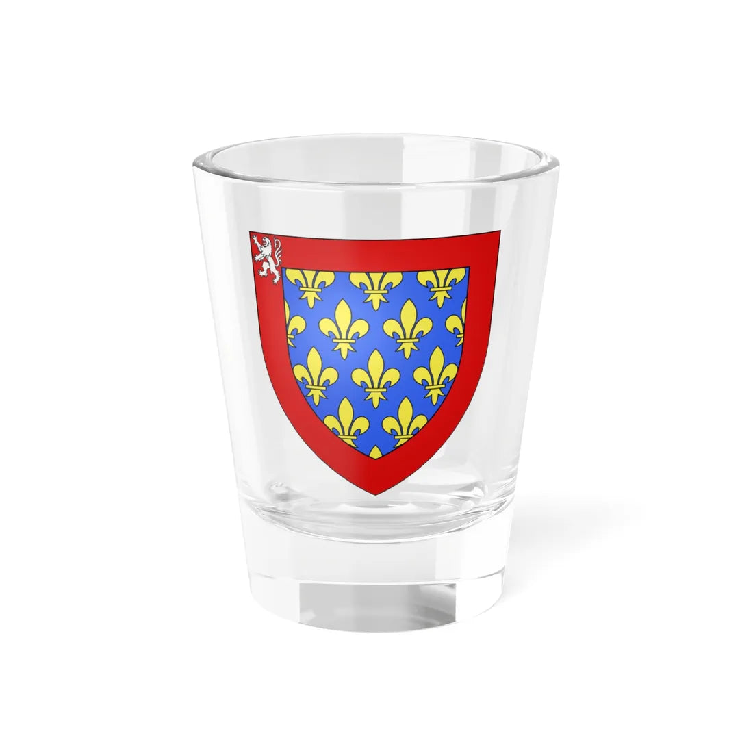 Blason département fr Sarthe (France) (Coat of Arms) Shot Glass 1.5oz 1.5oz - Go Mug Yourself
