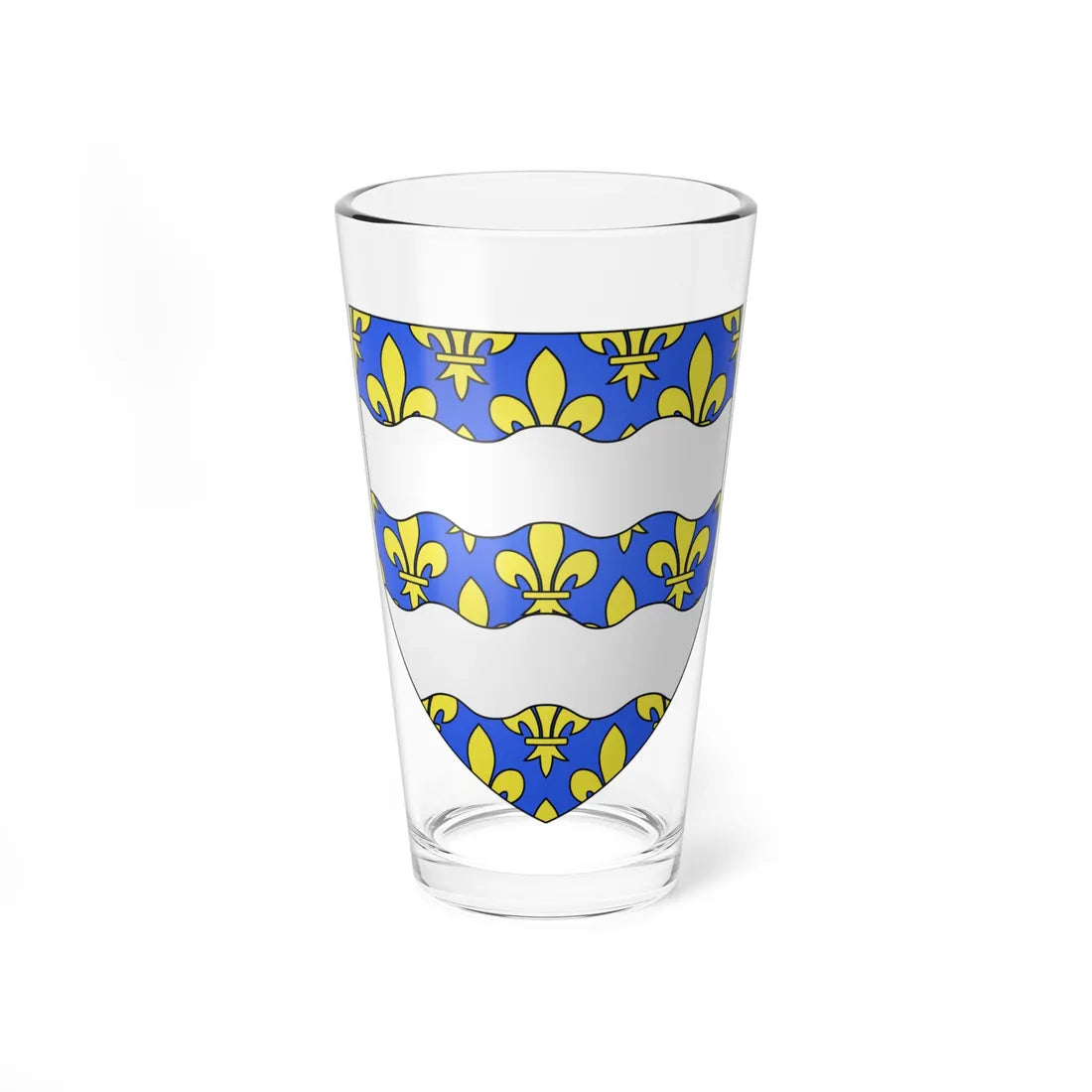 Blason département fr Seine-et-Marne (France) (Coat of Arms) Pint Glass 16oz 16oz - Go Mug Yourself