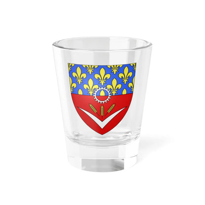 Blason département fr Seine-Saint-Denis (France) (Coat of Arms) Shot Glass 1.5oz 1.5oz - Go Mug Yourself