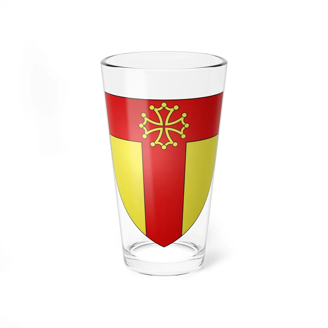 Blason département fr Tarn (France) (Coat of Arms) Pint Glass 16oz - Go Mug Yourself