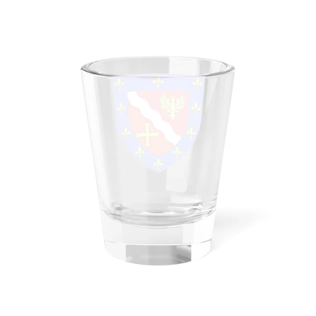 Blason département fr Val-dOise (France) (Coat of Arms) Shot Glass 1.5oz - Go Mug Yourself