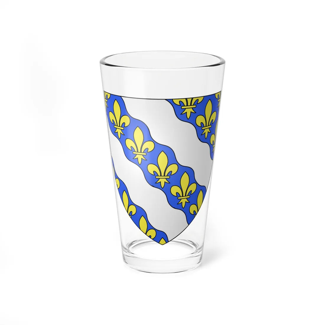 Blason département fr Yvelines (France) (Coat of Arms) Pint Glass 16oz 16oz - Go Mug Yourself