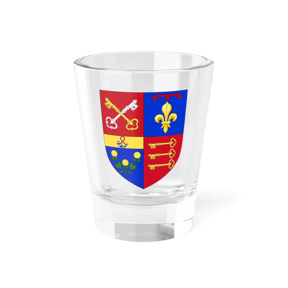 Blason département Vaucluse (France) (Coat of Arms) Shot Glass 1.5oz 1.5oz - Go Mug Yourself