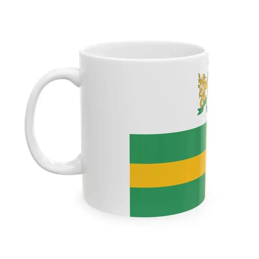 Blason-drapeau jozsefvaros (Hungary) White Coffee Mug - Go Mug Yourself
