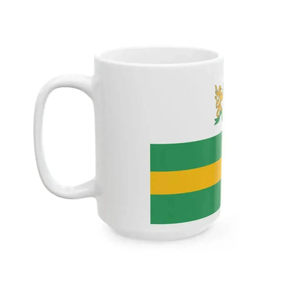 Blason-drapeau jozsefvaros (Hungary) White Coffee Mug - Go Mug Yourself