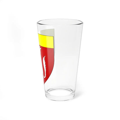 Blason du clan McQuillan (Ireland) (Coat of Arms) Pint Glass 16oz - Go Mug Yourself